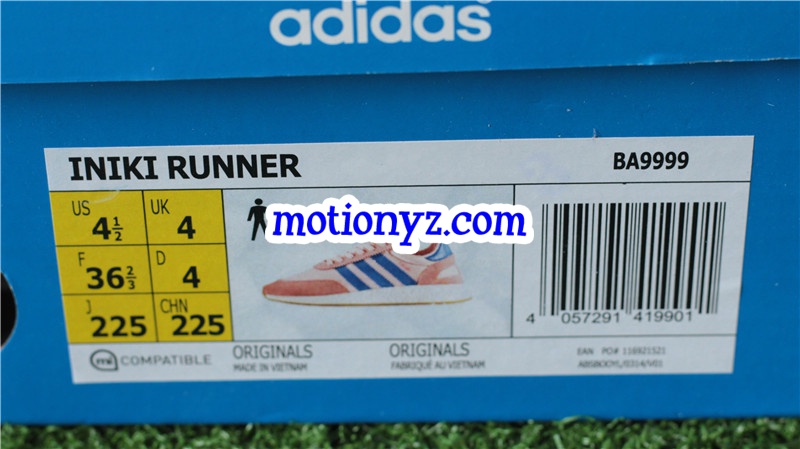 Real Boost Adidas Iniki Runner Pink Blue